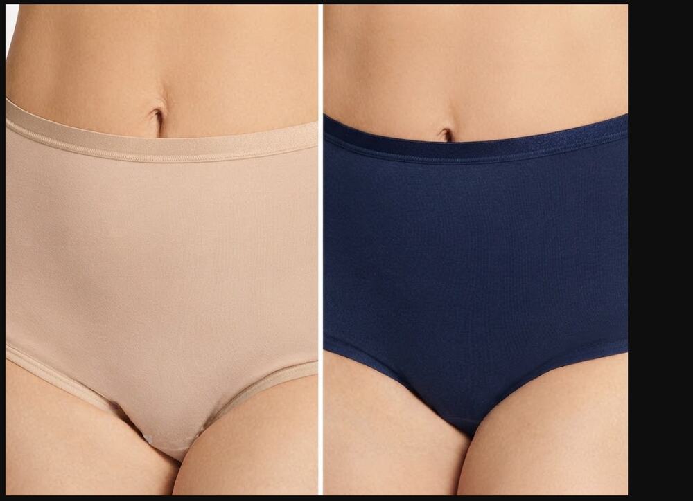 NWT Jockey Women's Worry Free Period Underwear Briefs Moderate Protection 3XL